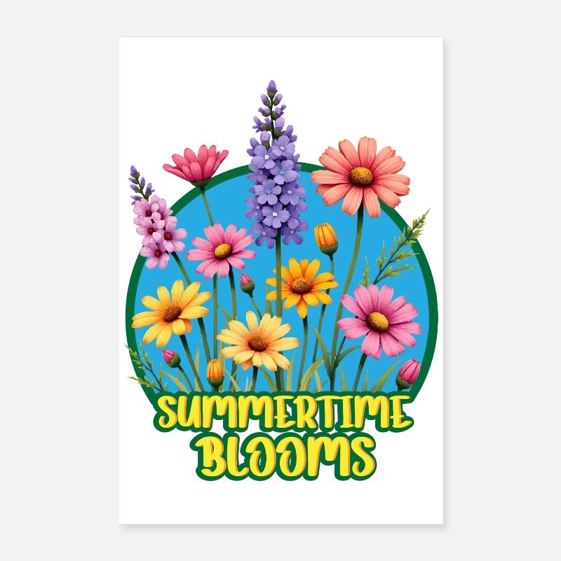 Floraison estivale Poster 40 x 60 cm