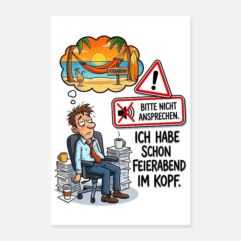 After-work beach dream Poster 16" x 24" (40x60 cm)
