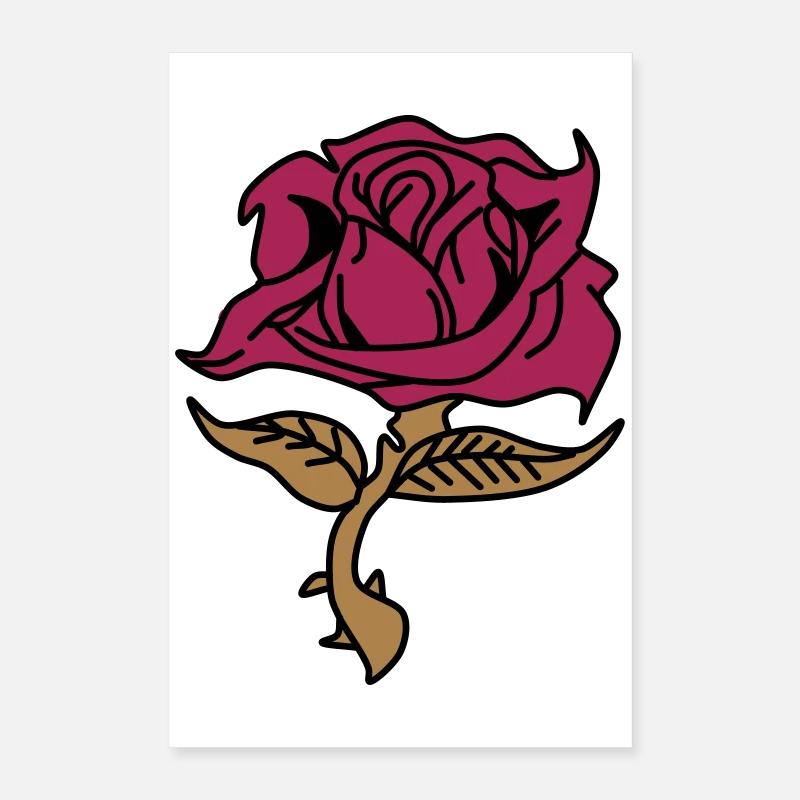 Rose (fleur) Poster 40 x 60 cm