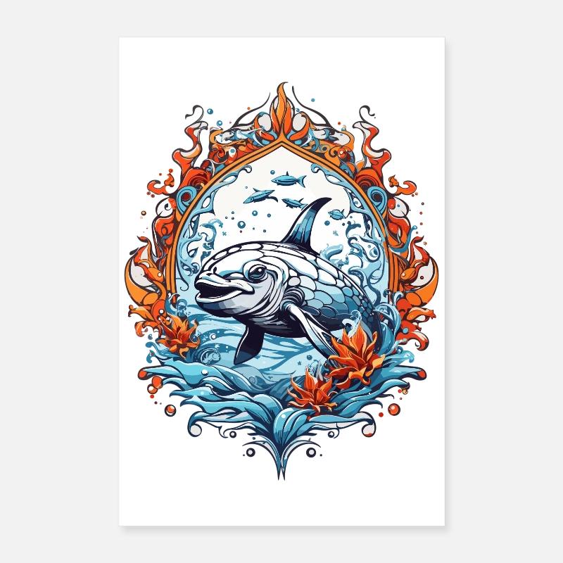 Créatures Marines, Poissons Poster 40 x 60 cm