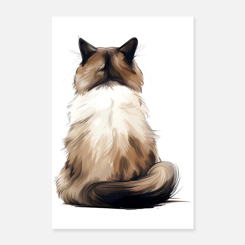 Birma-Katze Poster 40x60 cm