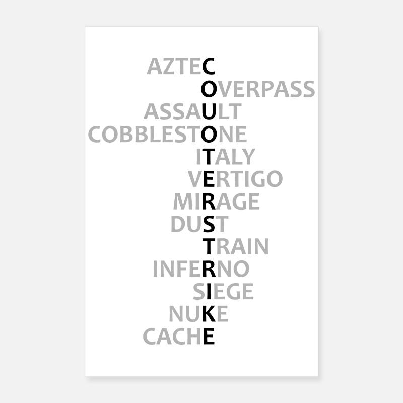 CS Maps Poster 40x60 cm