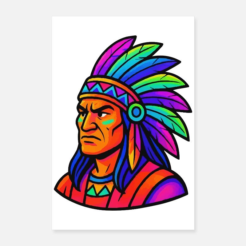 Chief Indian Comic Poster 16" x 24" (40x60 cm)