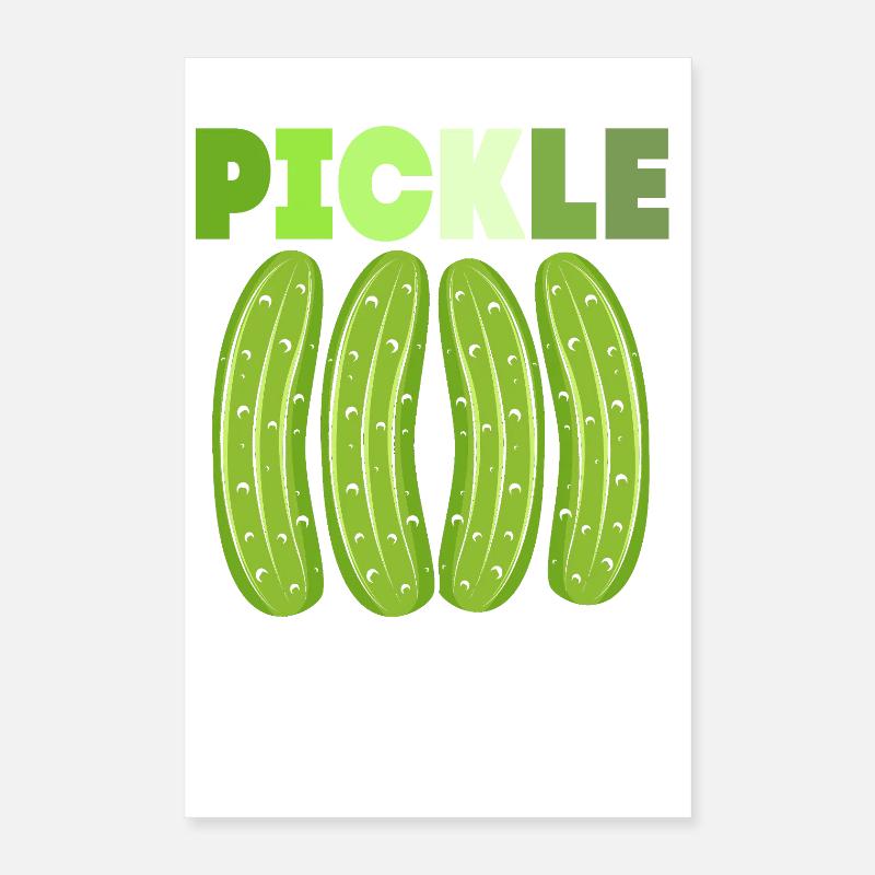 Essiggurke Gurke Gurken Poster 40x60 cm