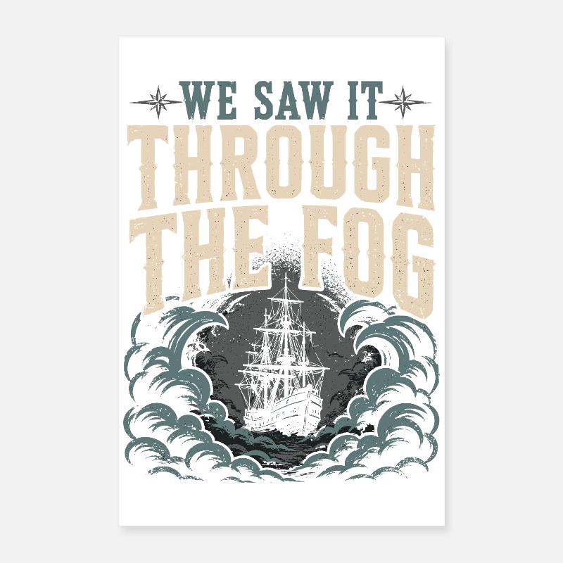 Geisterschiff Verfluchtes Schiff Maritimer Geist Poster 40x60 cm
