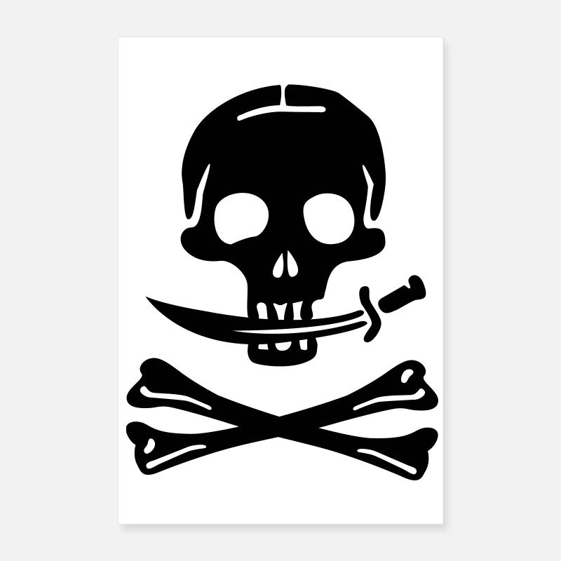 Pirate Pirates Skull Poster 16" x 24" (40x60 cm)
