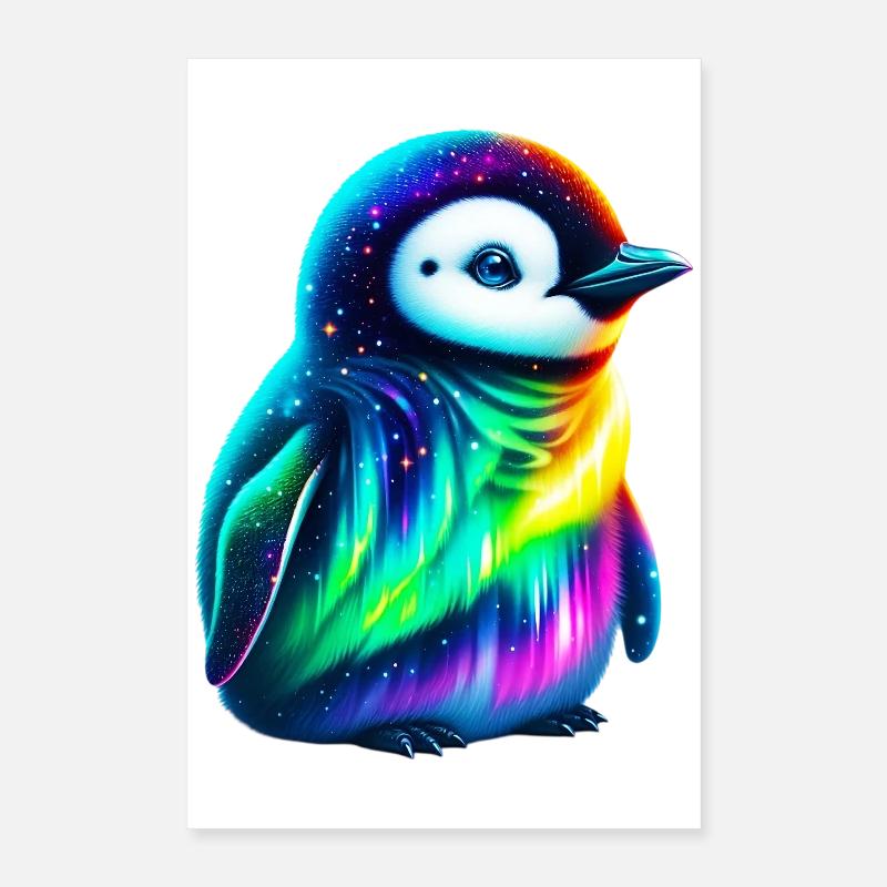 Aurora Borealis Pinguin Poster 40x60 cm