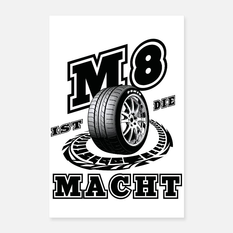 M8 Power Poster 16" x 24" (40x60 cm)