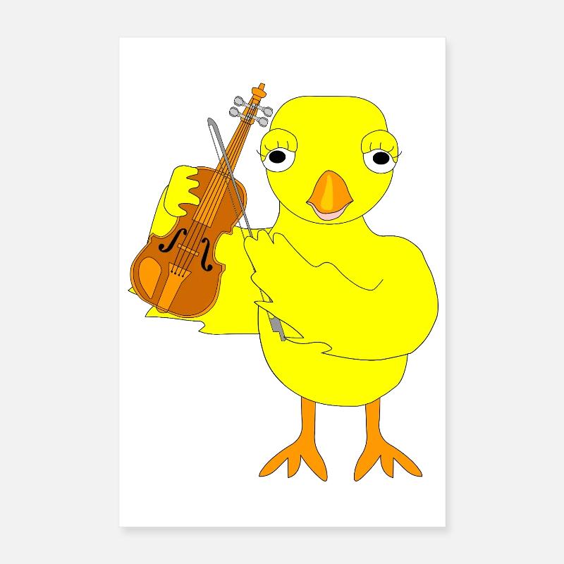 Violon Chick Poster 40 x 60 cm