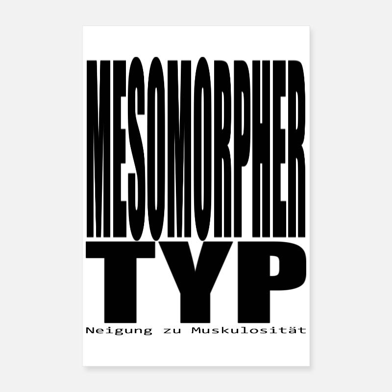 Mesomopher type Tendency to muscularity Poster 16" x 24" (40x60 cm)