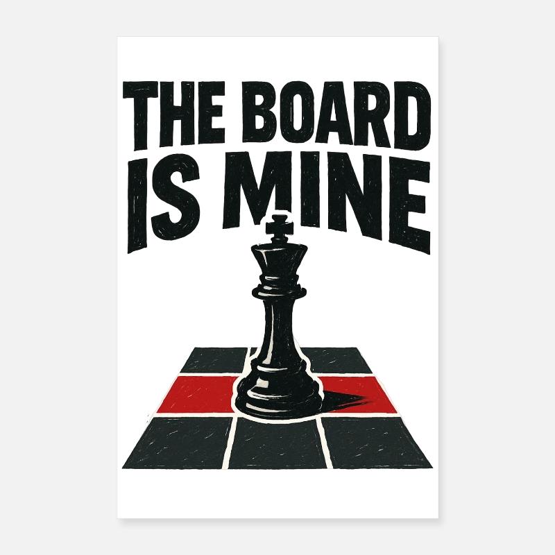 Mine Chessboard: Total Control and Checkmate Poster 16" x 24" (40x60 cm)