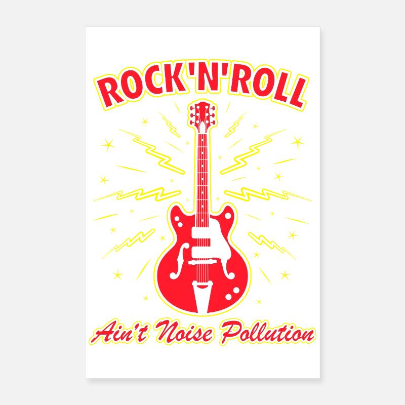 Rock 'N' Roll Ain't Noise Pollution Poster 16" x 24" (40x60 cm)