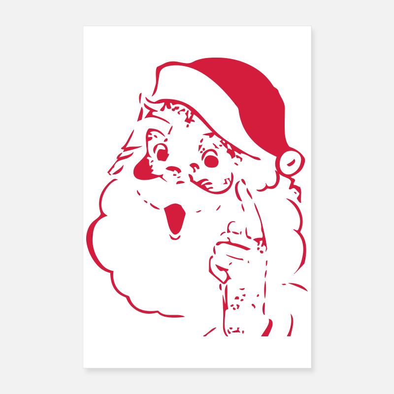 Père Noël Poster 40 x 60 cm