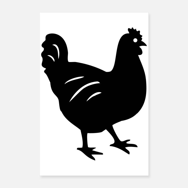 huhn vogel geschenk Poster 40x60 cm