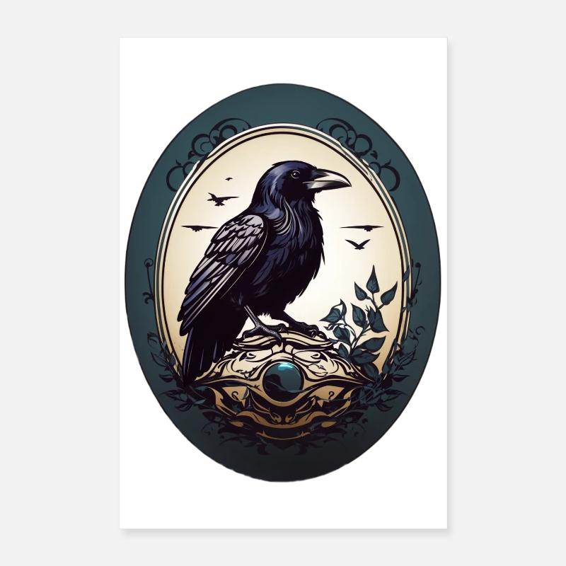 Black Raven Poster 16" x 24" (40x60 cm)