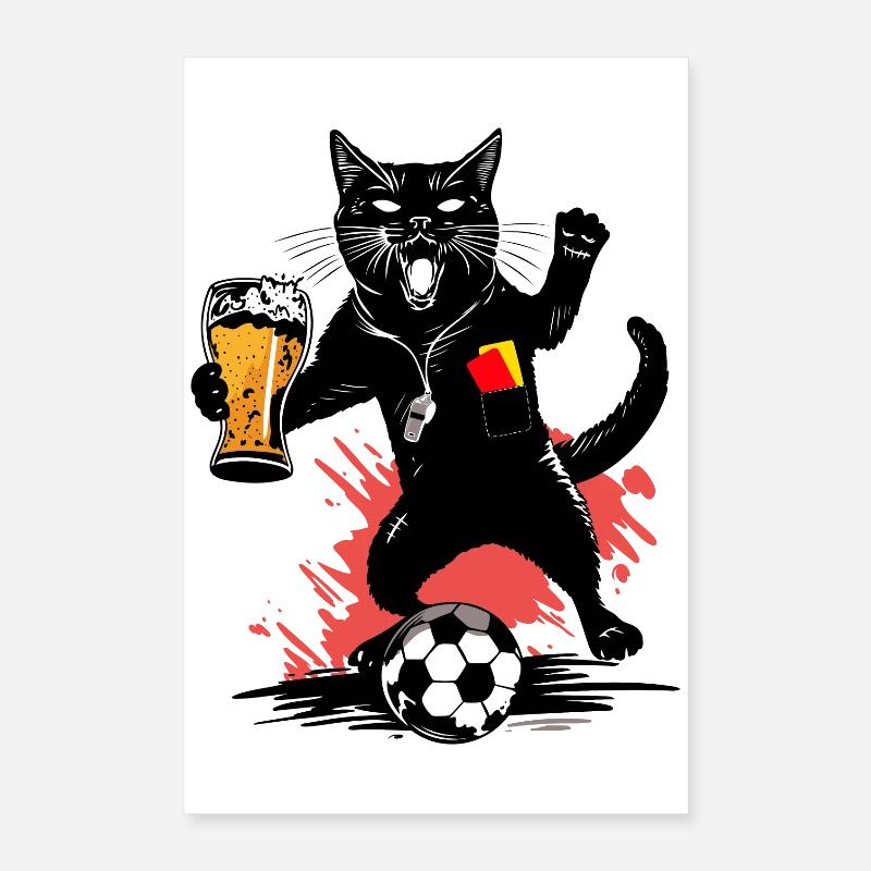 Referee Cat - Referee Cat Poster 16" x 24" (40x60 cm)