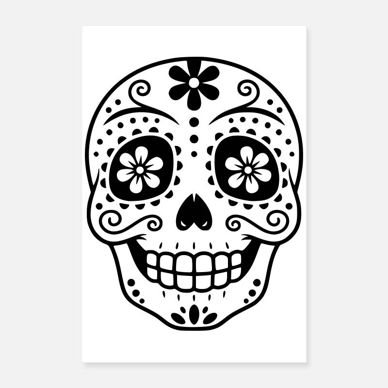 Sugar Skull | Día de los Muertos Design Poster 40x60 cm