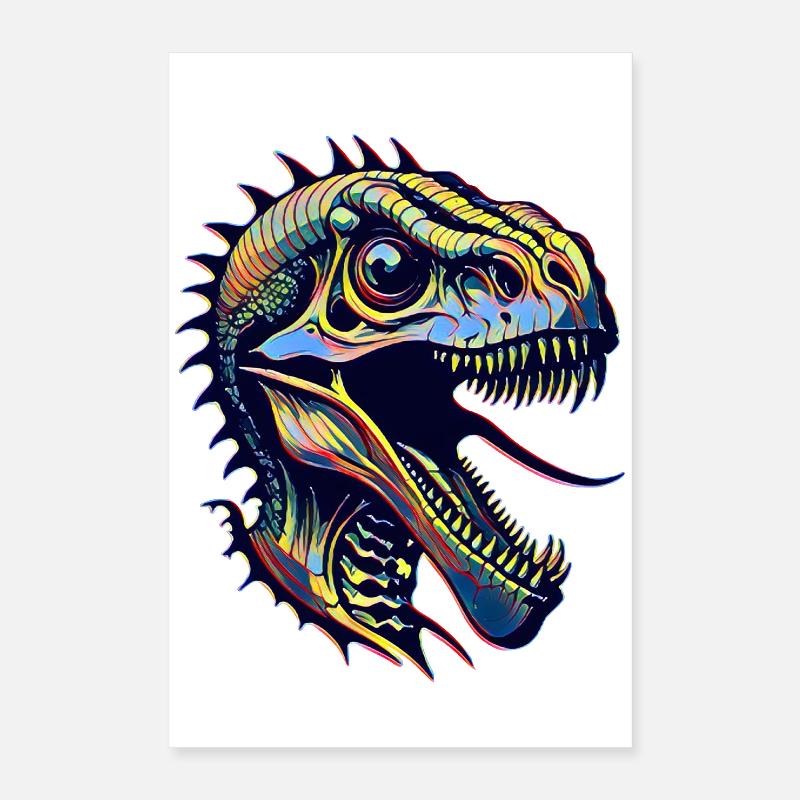 Dino Head Poster 16" x 24" (40x60 cm)
