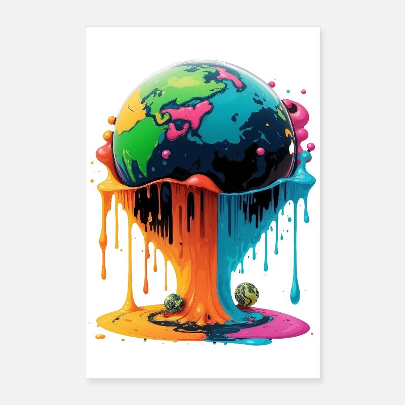 Globe - Terre - Globe Poster 40 x 60 cm