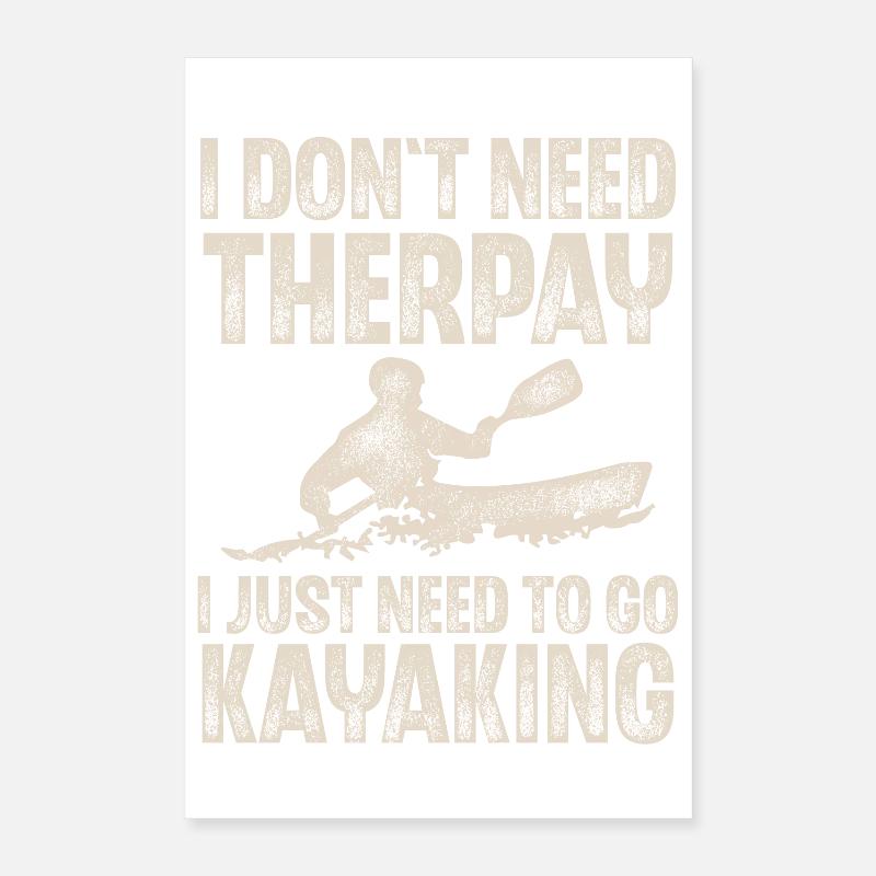 Kayak Kayaking Paddle Kayaker Kayaker Poster 40 x 60 cm