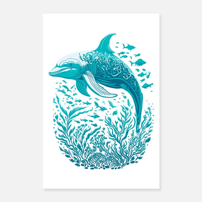 Delfin Poster 40x60 cm