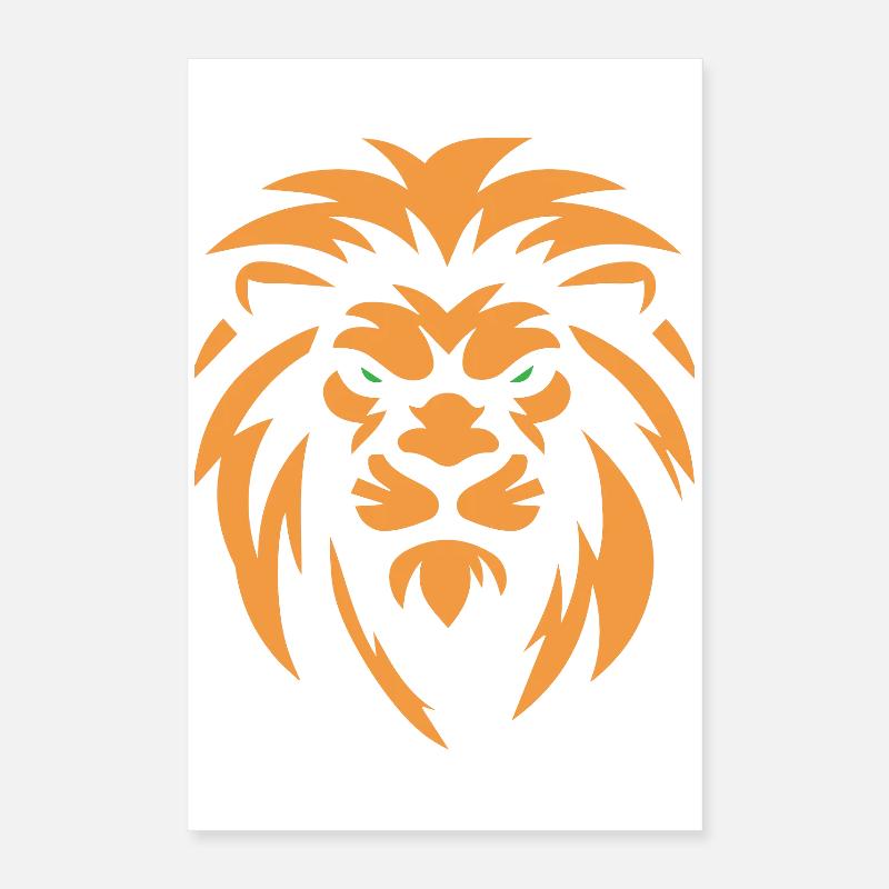 Wütender Löwe Poster 40x60 cm