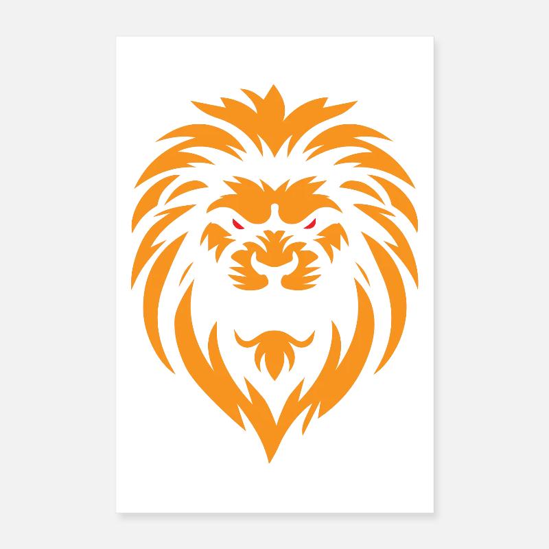 Wütender Löwe Poster 40x60 cm