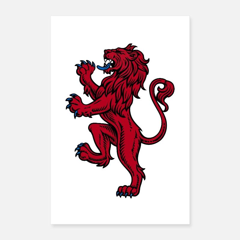 Scottish Lion Rampant Poster 16" x 24" (40x60 cm)