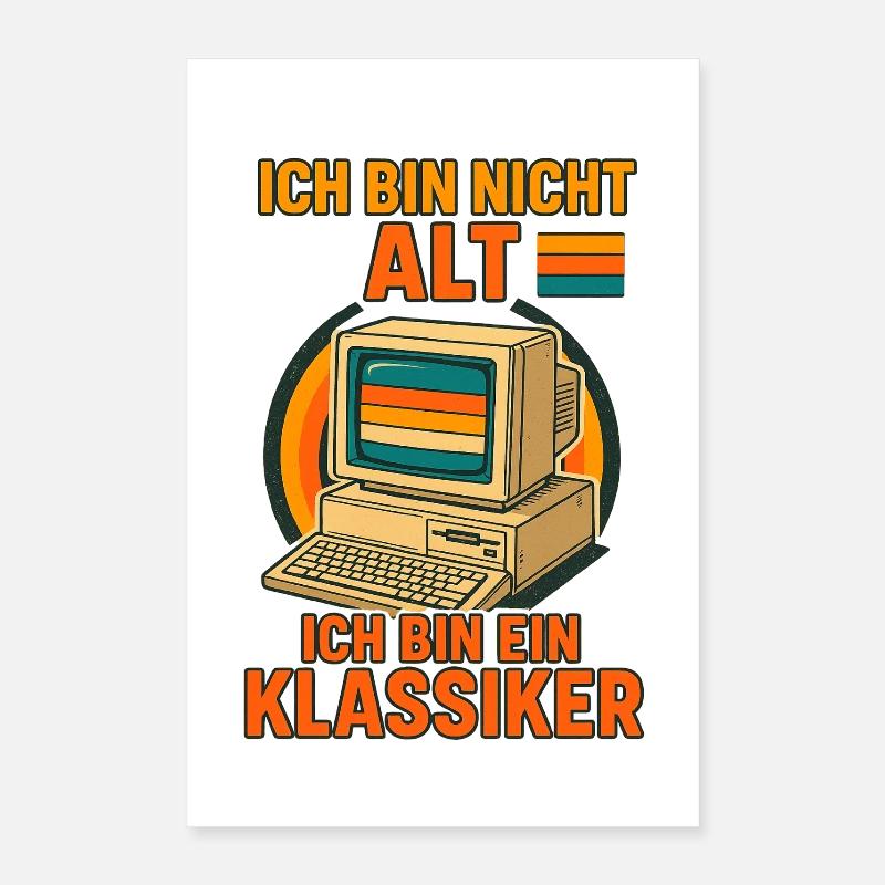 Retro Computer Classic Poster 16" x 24" (40x60 cm)