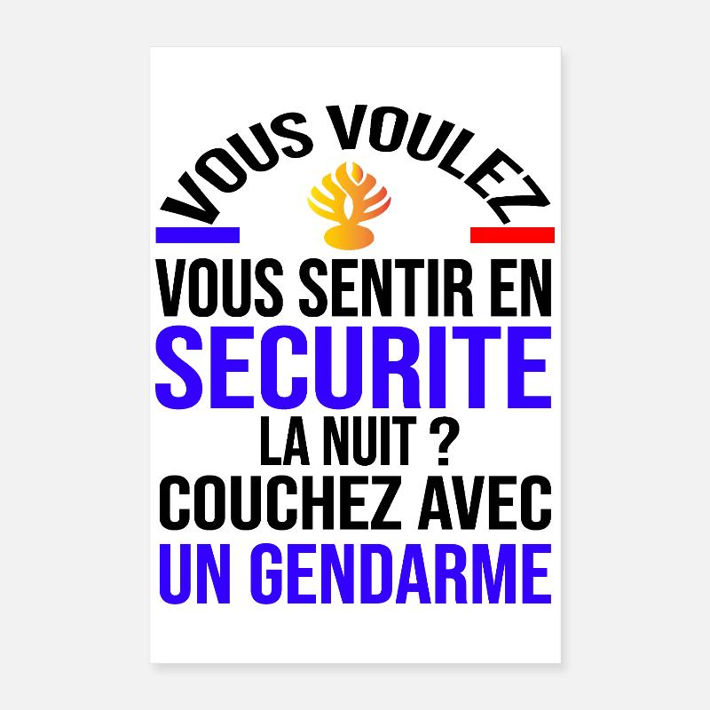 Fühlen Sie sich sicher Poster 40x60 cm