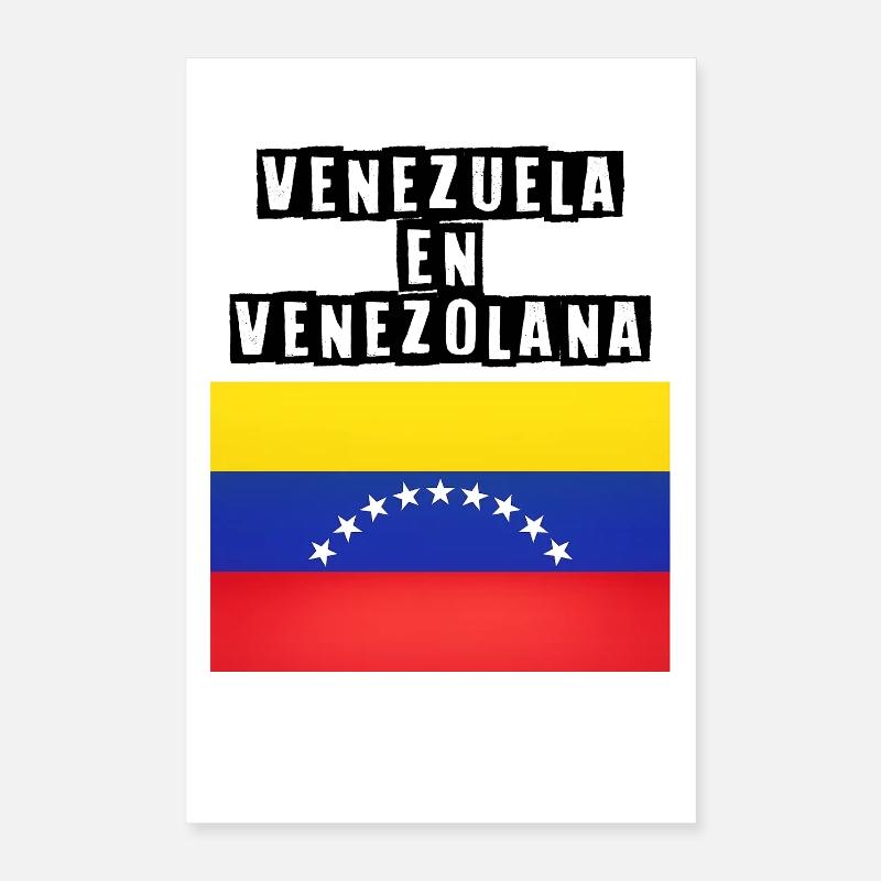 Venezuelas Flaggenbogen der Sterne Poster 40x60 cm