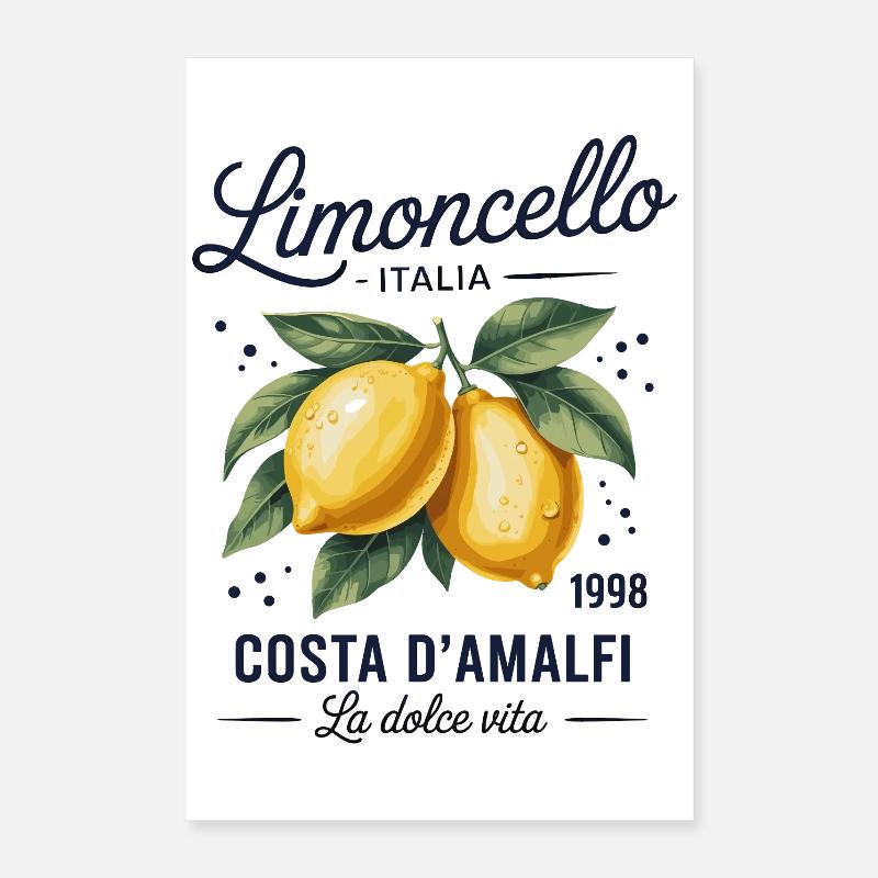 Limolello Amalfi Zest Poster 40 x 60 cm