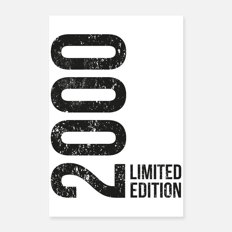 26e anniversaire de l’édition limitée Vintage 2000 Poster 40 x 60 cm