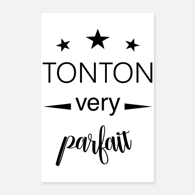 Perfekter Onkel / Onkel Geschenk Poster 40x60 cm