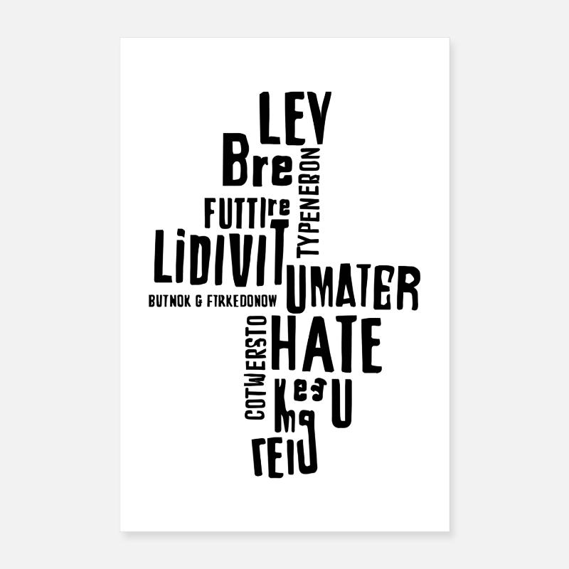 Vertical motivational typography Poster 16" x 24" (40x60 cm)