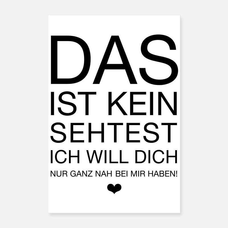 das ist kein sehtest Poster 40x60 cm