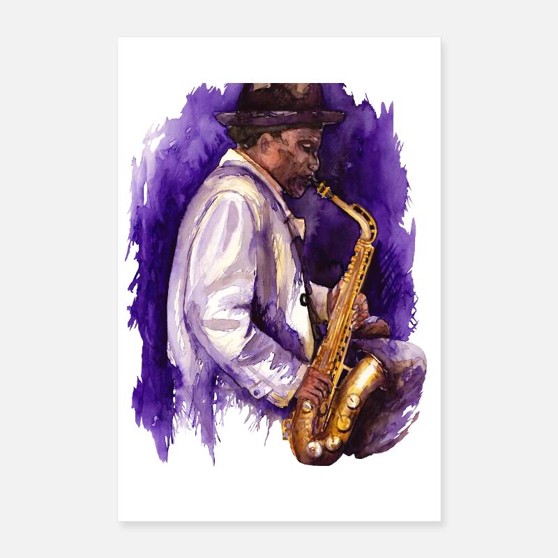 Saxophon Poster 40x60 cm