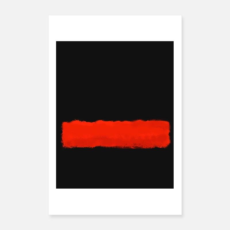 Le style Rothko en couleurs numériques Poster 40 x 60 cm