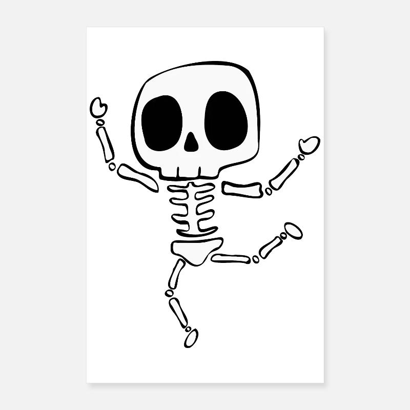 Skelett Poster 40x60 cm