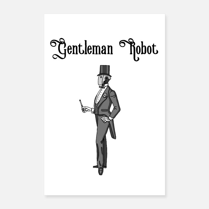 Vintage-Roboter Poster 40x60 cm