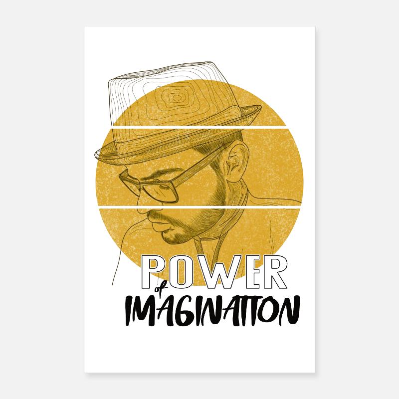 Power Imagination – Kreatives Statement Design Poster 40x60 cm