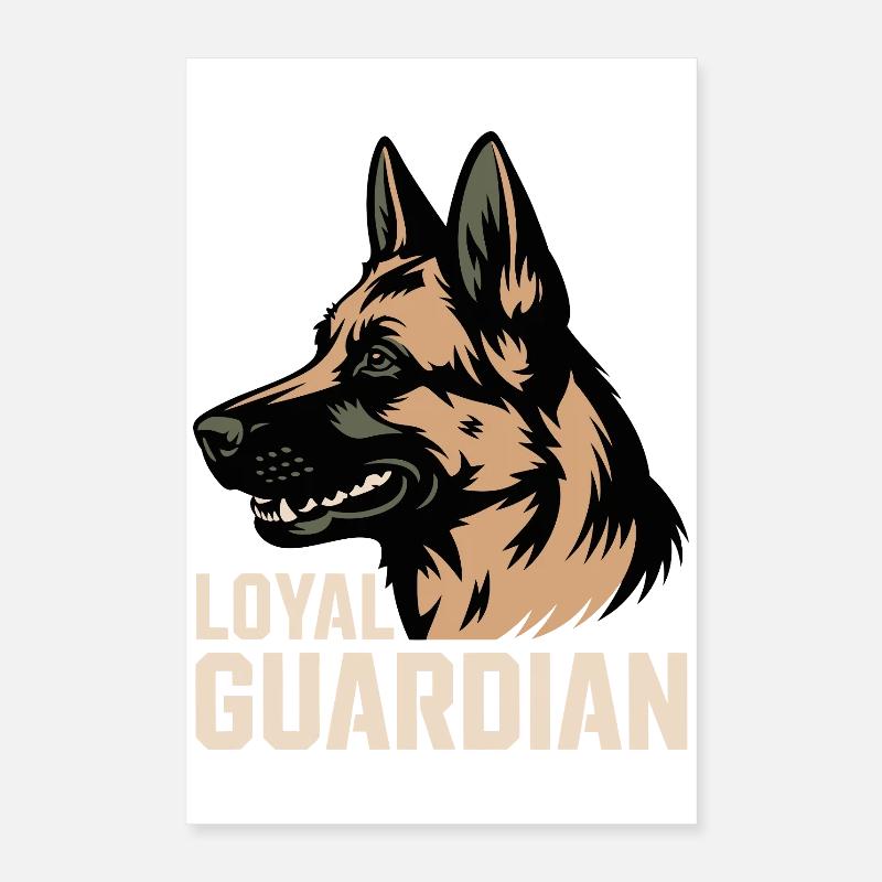 Loyaler Wächter Poster 40x60 cm