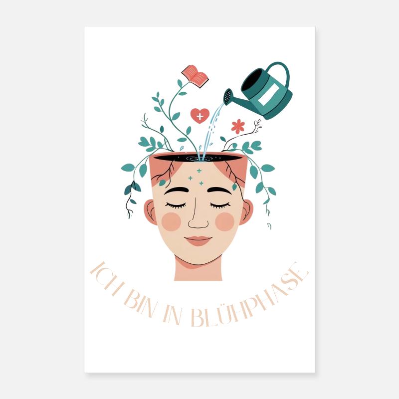 Croissance et inspiration - Je suis en phase de floraison Poster 40 x 60 cm