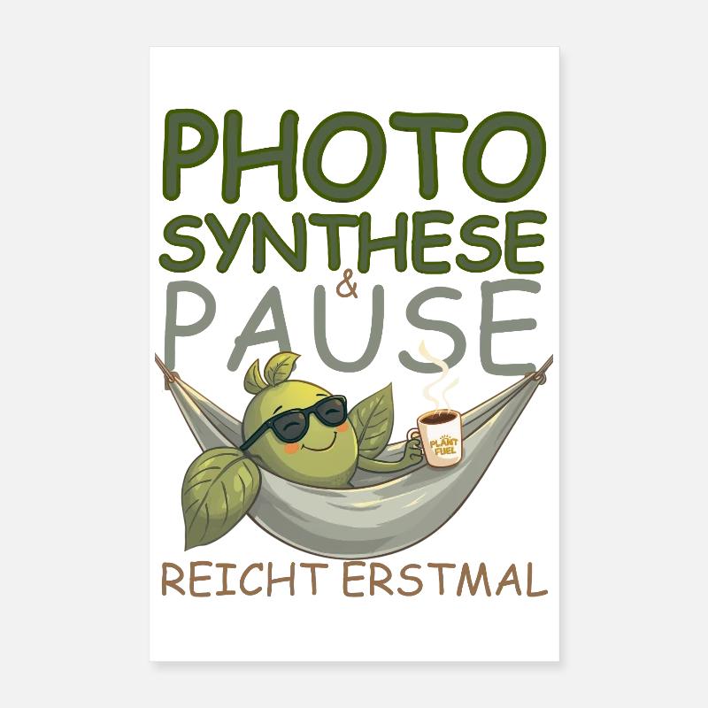 Pause, café, soleil, ça suffit ! Poster 40 x 60 cm