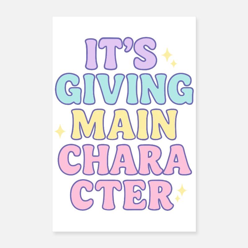 Main-Character-Vibes Poster 40x60 cm