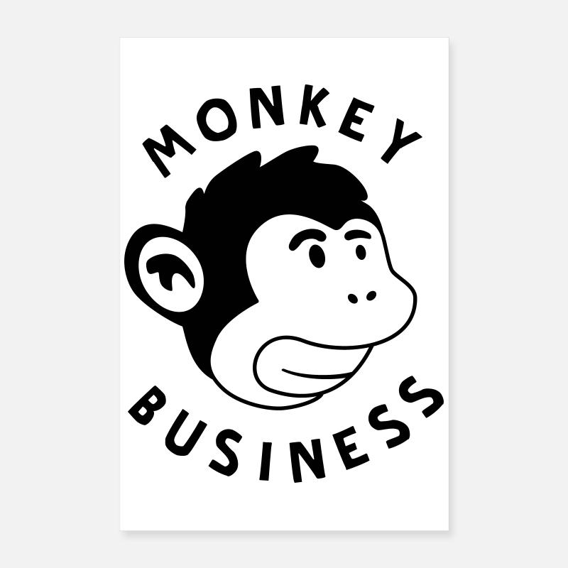 Monkey Business – Affenstarkes Graffiti Jungle Poster 40x60 cm