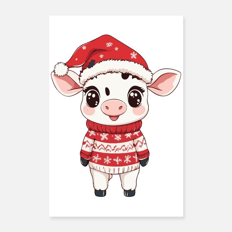 Noël de la Vache Poster 40 x 60 cm