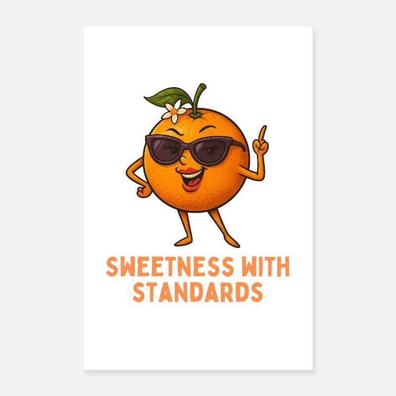 Orange charm with standards Poster 16" x 24" (40x60 cm)