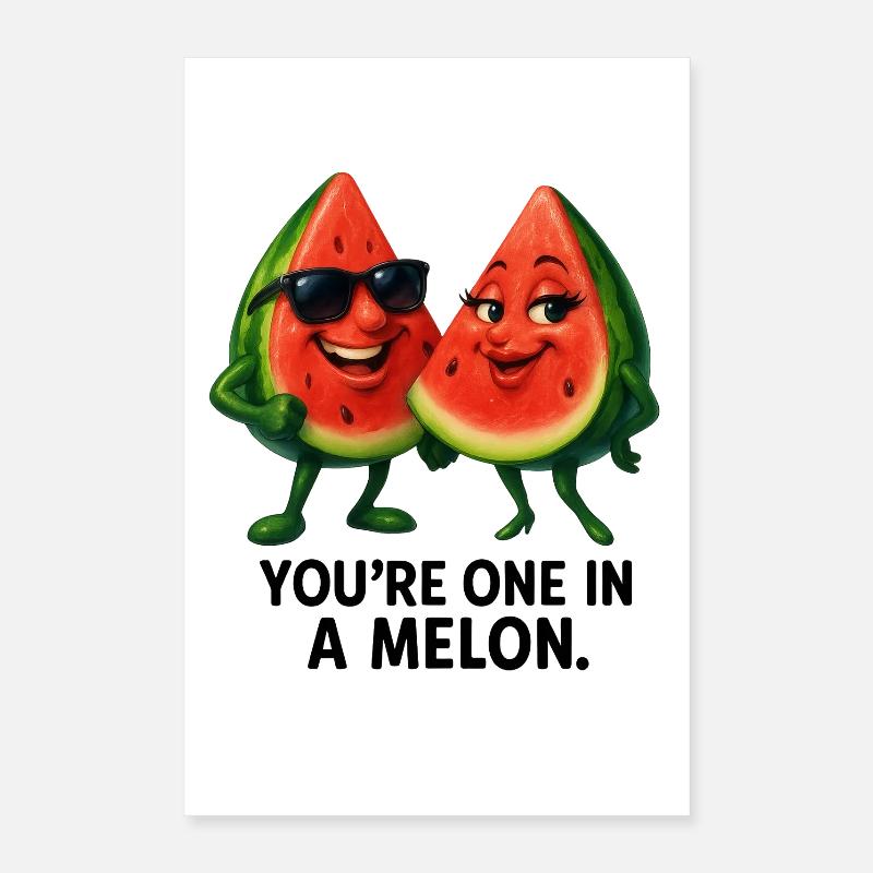One in a Melon Duo Poster 40x60 cm