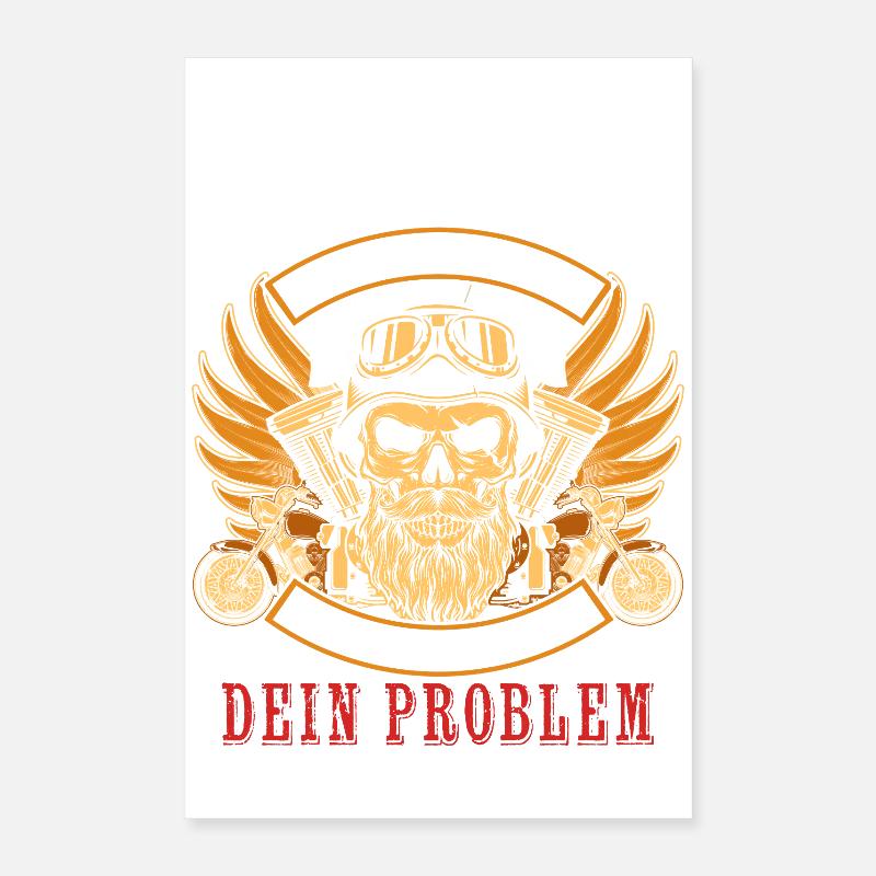 Als Gott mich schuf ging er grinsend zum Teufel Poster 40x60 cm